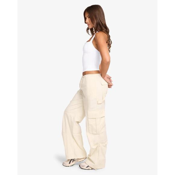Crop Shop Boutique Cream Wide Leg Pants - Picture 2 of 13